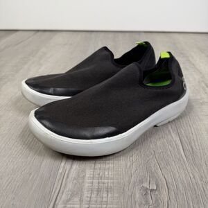 Oofos Oomg Eezee Low Womens Size 10 Black White Walking Recovery Shoes Sneaker S